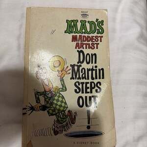 MAD's Maddest Artist Don Martin Steps Out! Vintage 1962 Paperback Book